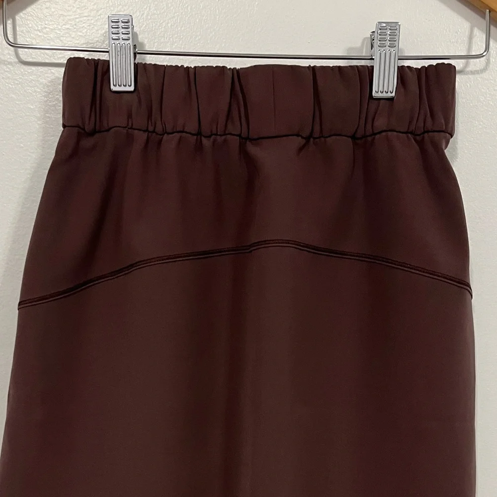 Lululemon On The Fly Skirt *Woven Cherry Cola 2